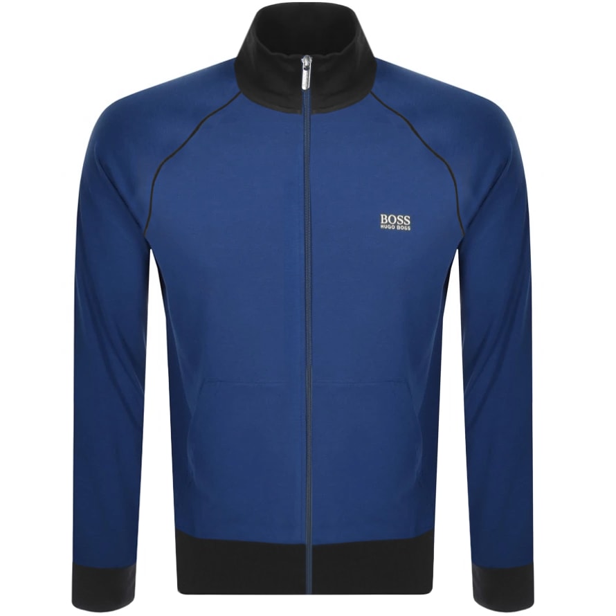 Alternative Image for ProductBOSS Bodywear Lounge Full Zip Sweatshirt Blue1